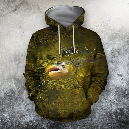 3D All Over Printing Fishing Trout Hoodie-Apparel-Phaethon-Hoodie-S-Vibe Cosy™