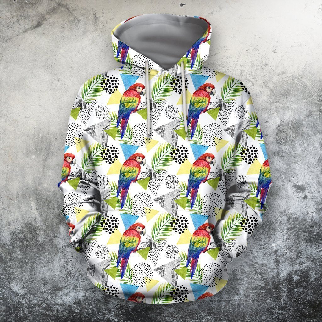 All Over Printing Beautiful Scarlet Macaw Shirt-Apparel-Phaethon-Hoodie-S-Vibe Cosy™