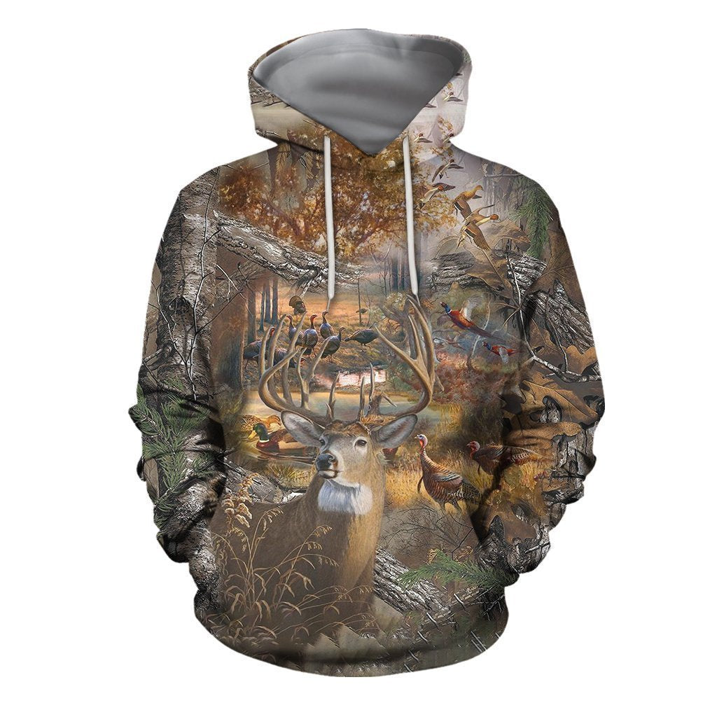 3D All Over Printed Hunting Camo Shirts and Shorts-Apparel-HP Arts-Hoodie-S-Vibe Cosy™