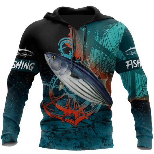 Saltwater Fishing on the helm 3D all over shirts for men and women TR030301 - Amaze Style™-Apparel