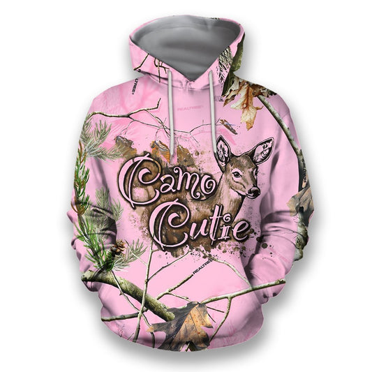 All Over Printed Country Girl Pink Camo Shirts-Apparel-HbArts-Hoodies-S-Vibe Cosy™