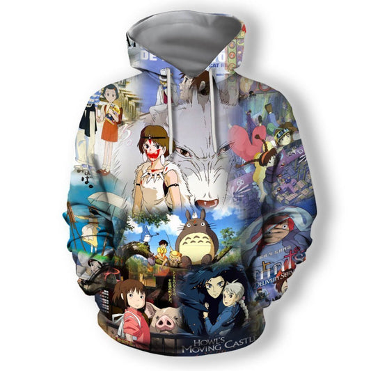 3D All Over Print Howl's Moving Castle Hoodie-Apparel-HD09-Hoodie-S-Vibe Cosy™