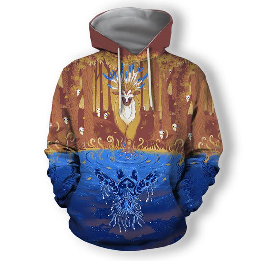3D All Over Print Autumn Forest Spirit Hoodie-Apparel-HD09-Hoodie-S-Vibe Cosy™