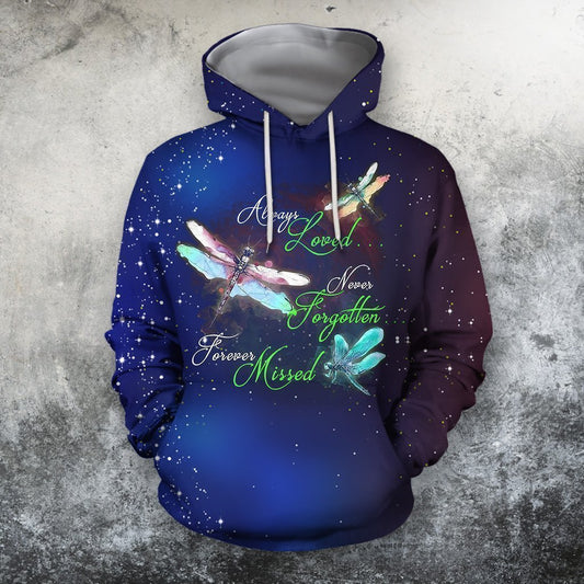 All Over Print Dragonfly Hoodie-Apparel-HbArts-Hoodie-S-Vibe Cosy™