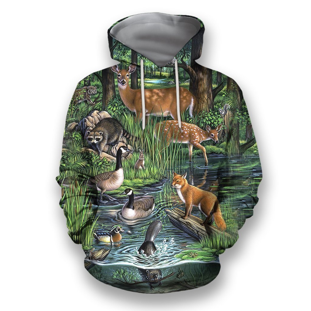 All Over Printed Hunting Seasons Shirts-Apparel-HbArts-Hoodie-S-Vibe Cosy™