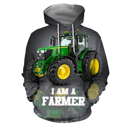 Beautiful Green Tractor Hoodie-Apparel-HD09-Hoodie-S-Vibe Cosy™