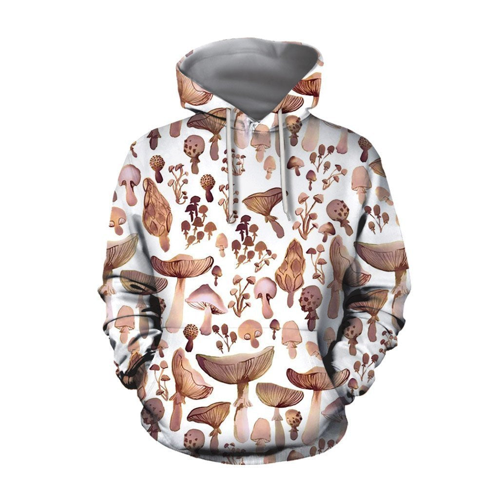 Watercolor Mushrooms-Apparel-NTH-Hoodie-S-Vibe Cosy™