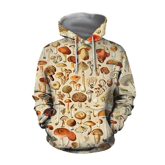All Over Print beautiful forest mushrooms-Apparel-NTH-Hoodie-S-Vibe Cosy™