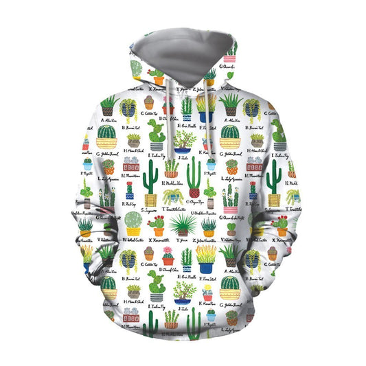 Beautiful Cactus Hoodie-Apparel-NTH-Hoodie-S-Vibe Cosy™