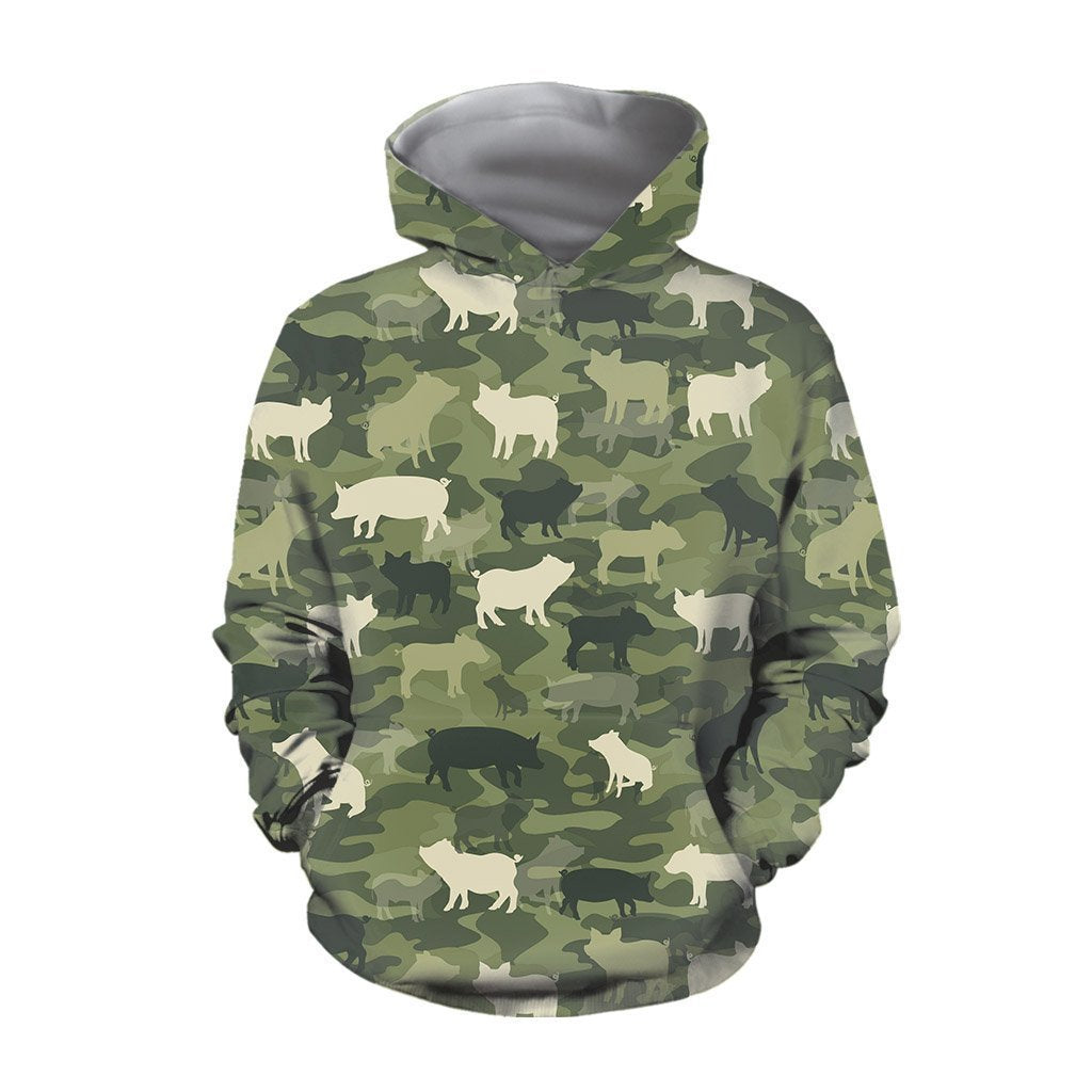 Camo Animal Pig-Apparel-HD09-Hoodie-S-Vibe Cosy™