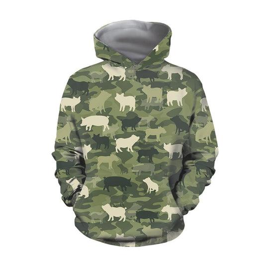 Camo Animal Pig-Apparel-HD09-Hoodie-S-Vibe Cosy™