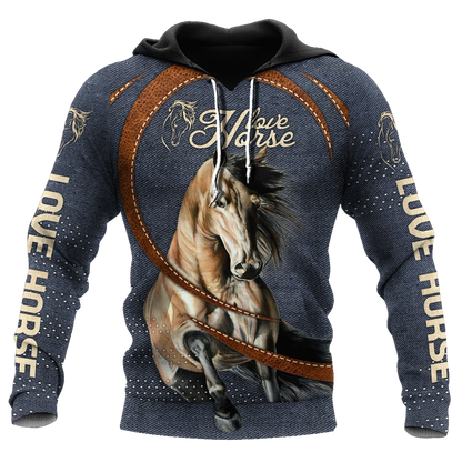 Love Horse 3D All Over Printed Unisex Shirts Pi112042