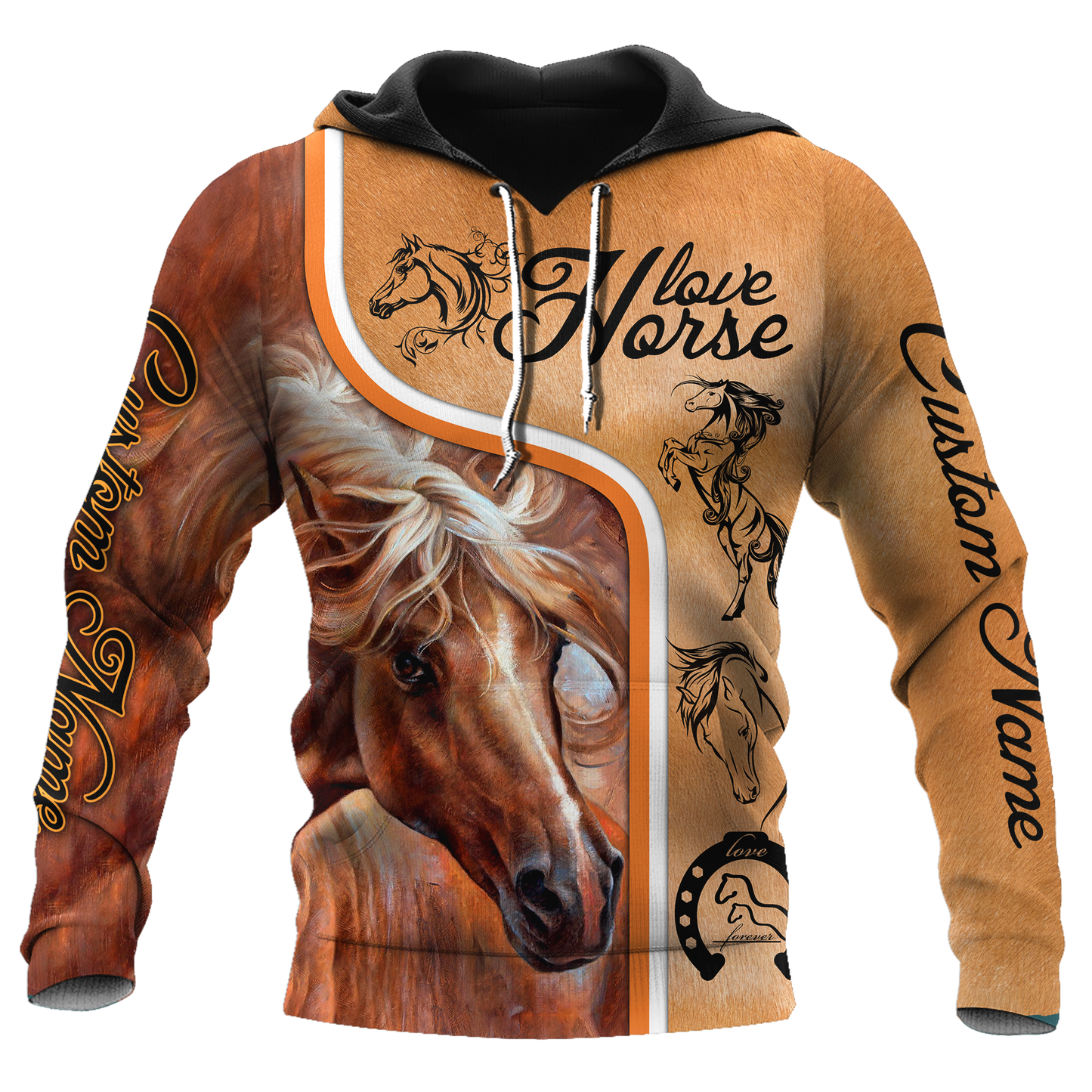Personalized Love Horse  3D All Over Printed Unisex Shirts Pi112038