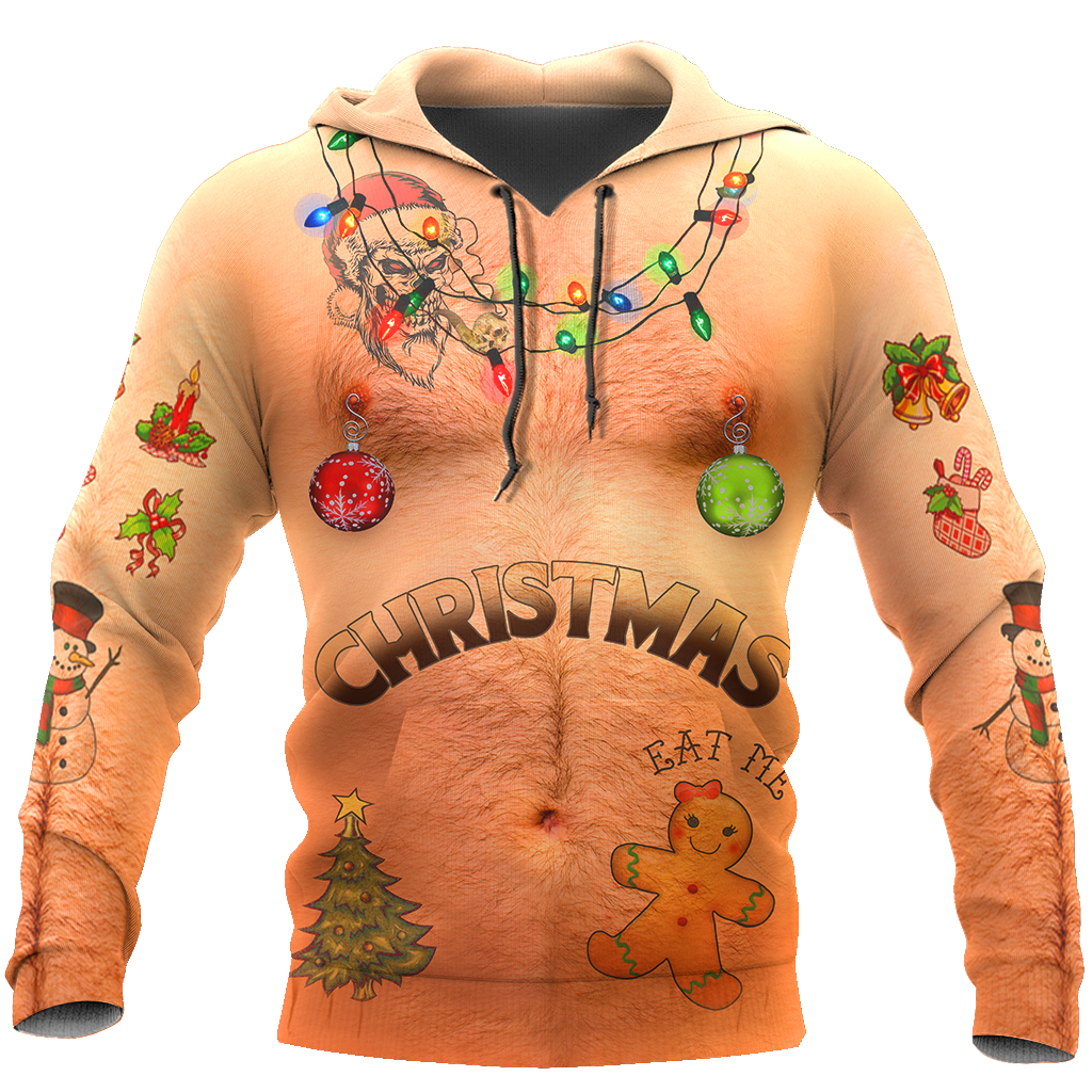 Real Christmas Tattoos All Over Printed-Apparel-HP Arts-Hoodie-S-Vibe Cosy™