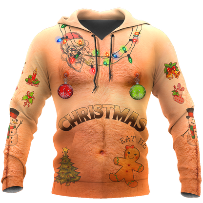 Real Christmas Tattoos All Over Printed-Apparel-HP Arts-Hoodie-S-Vibe Cosy™