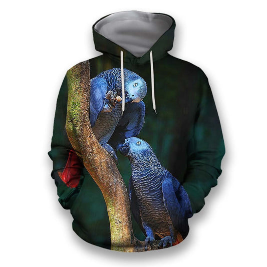 All Over Printed Parrots Shirts H403-Apparel-HbArts-Hoodies-S-Vibe Cosy™