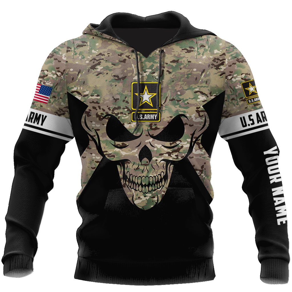 Soldier US Army Skull 3D All Over Printed Shirt Hoodie MP28082005