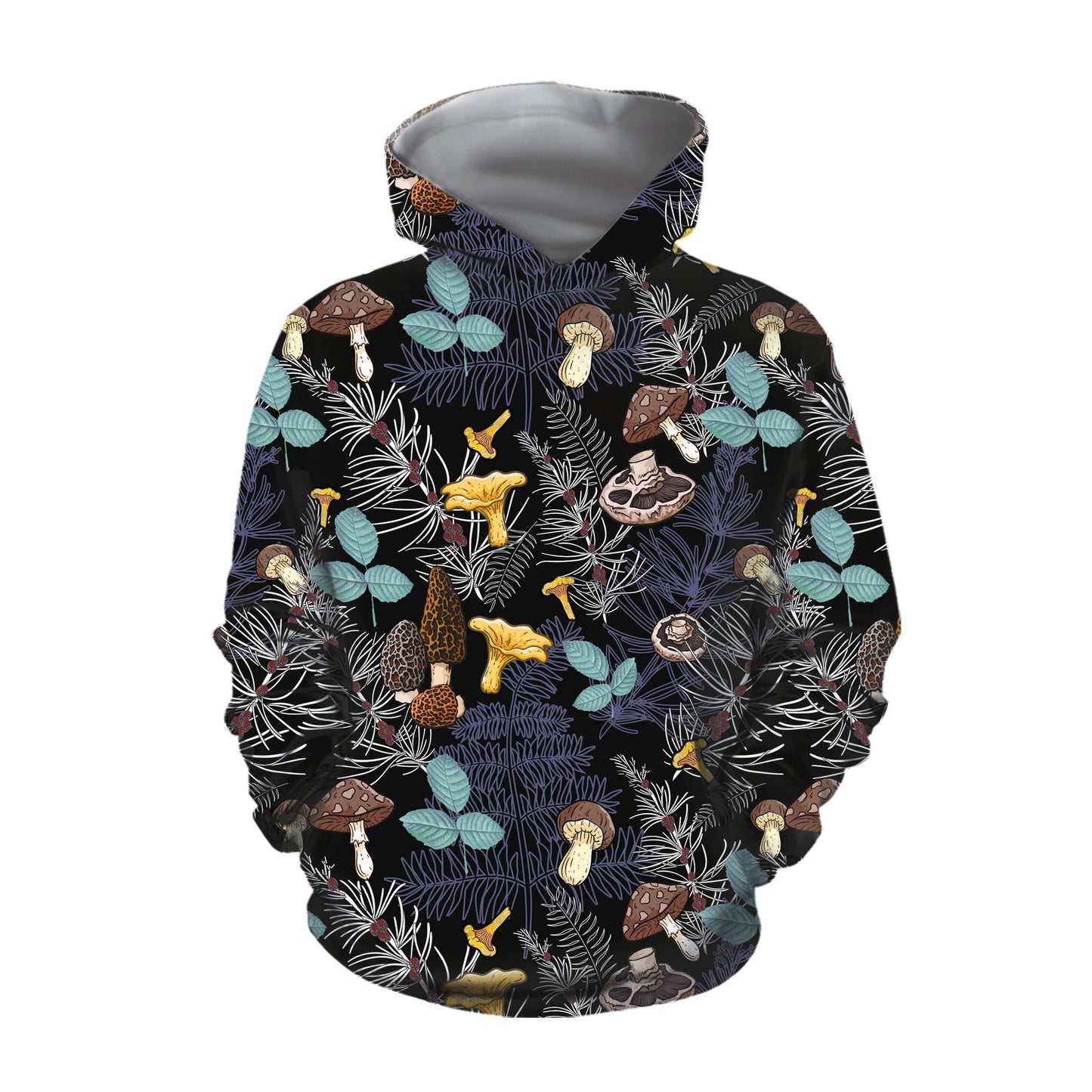 3D All Over Print Mushrooms and leaves of forest trees Shirt-Apparel-NTH-Hoodie-S-Vibe Cosy™