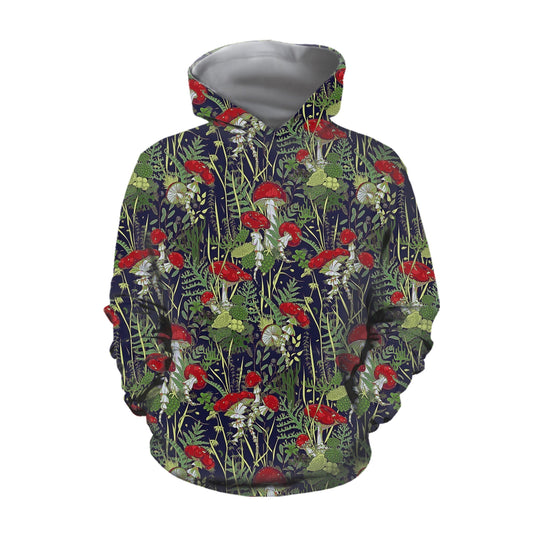 Button Mushrooms Hoodie-Apparel-NTH-Hoodie-S-Vibe Cosy™