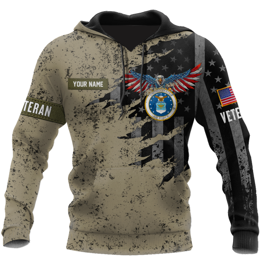 Veteran US Air Force in my heart 3D shirts for men and women