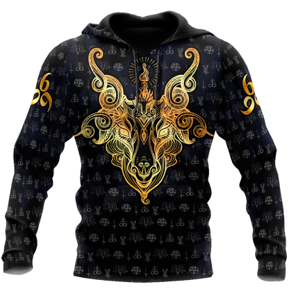 Satanic Tribal 3D All Over Printed Hoodie Shirts For Men And Women JJ25052003-Apparel-MP-Hoodie-S-Vibe Cosy™