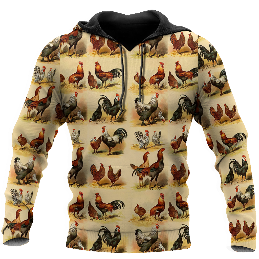 Premium Rooster 3D All Over Printed Unisex Shirts