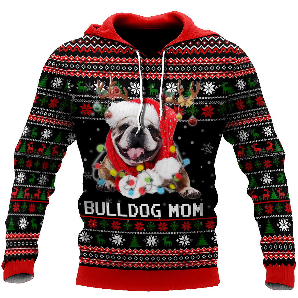 Bulldog mom 3D hoodie shirt for men and women NDD10192004
