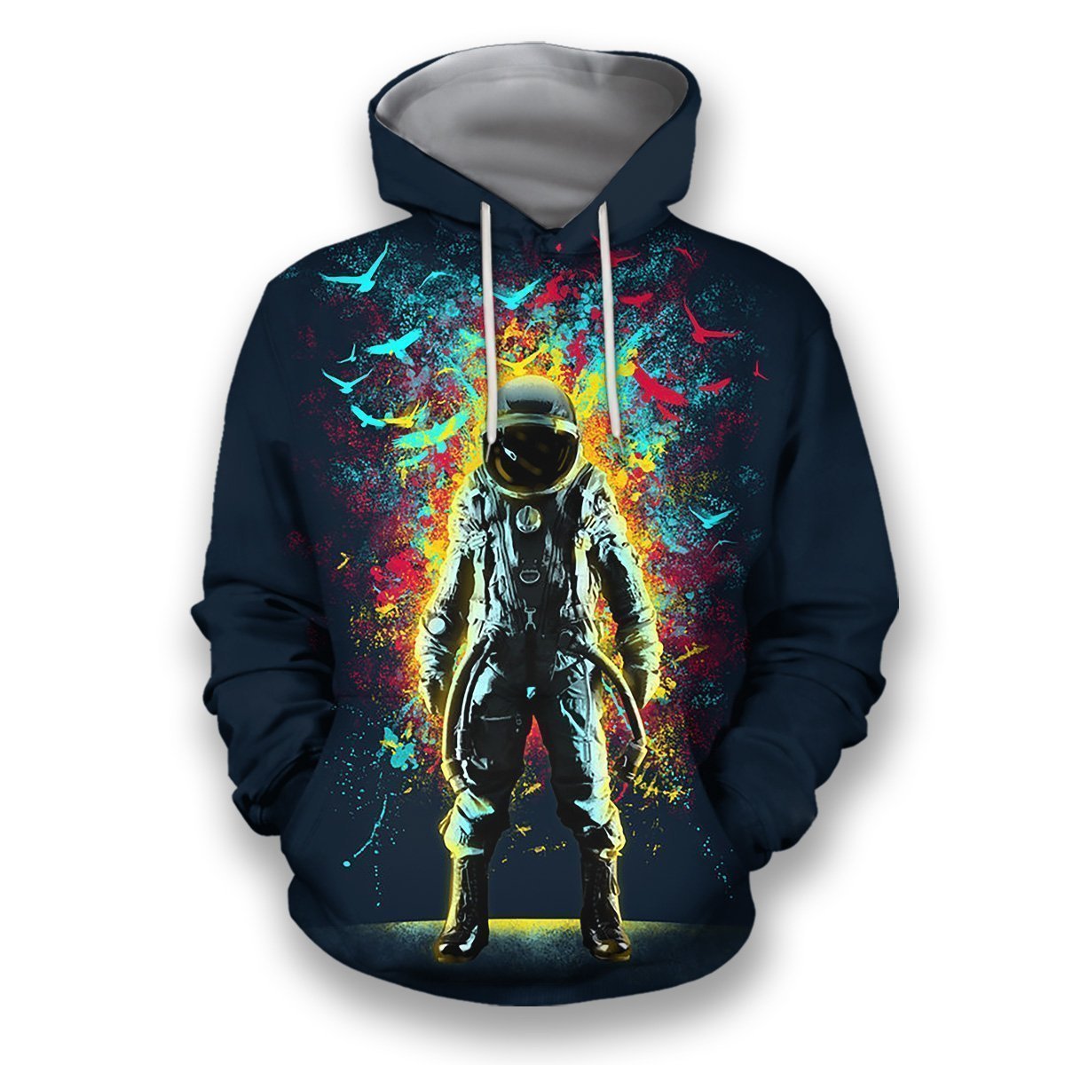 3D all over print black astronaut in the space-Apparel-HbArts-Hoodies-S-Vibe Cosy™