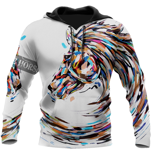 Love Beautiful Horse 3D All Over Printed Shirts For Men And Women TR1605202S-Apparel-MP-Hoodie-S-Vibe Cosy™