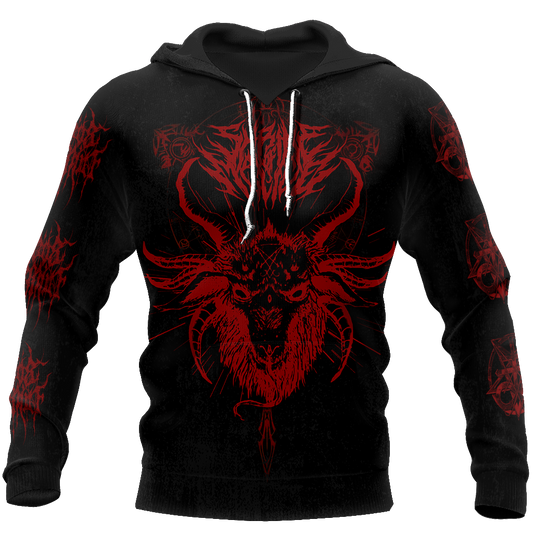 Satanic Devil All Over Printed Hoodie JJ290201-Apparel-MP-Hoodie-S-Vibe Cosy™