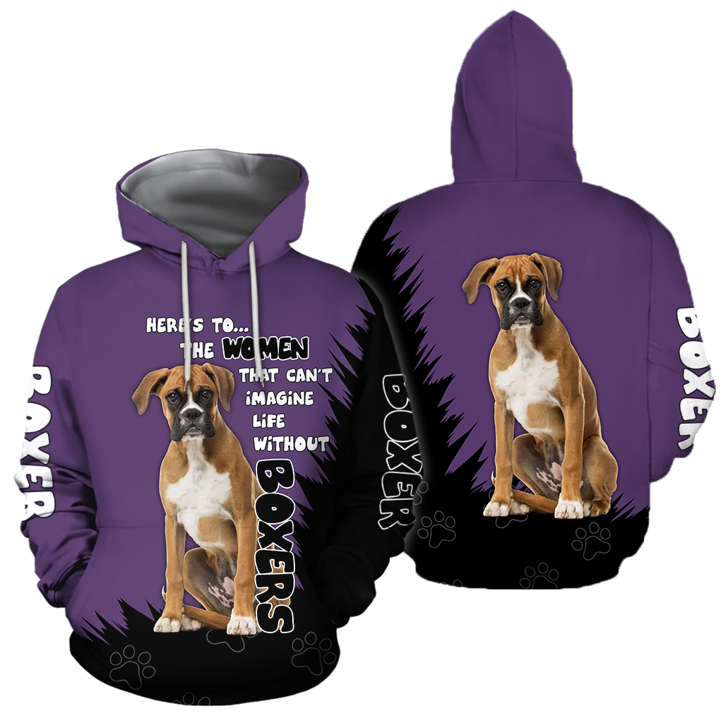 Dog Lover Boxer 3D Full Printed Shirt For Men And Women Pi281206-Apparel-MP-Hoodie-S-Vibe Cosy™