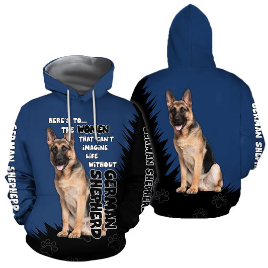 German Shepherd Dog Lover 3D Full Printed Shirt For Men And Women Pi281207-Apparel-MP-Hoodie-S-Vibe Cosy™