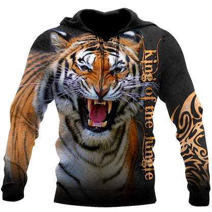 Tiger King of the Jungle 3D All Over Print  Hoodie