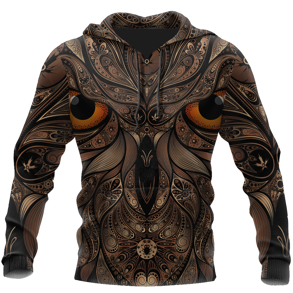 All Over Printed The Night Owl Shirts and Shorts-Apparel-HP Arts-Hoodie-S-Vibe Cosy™