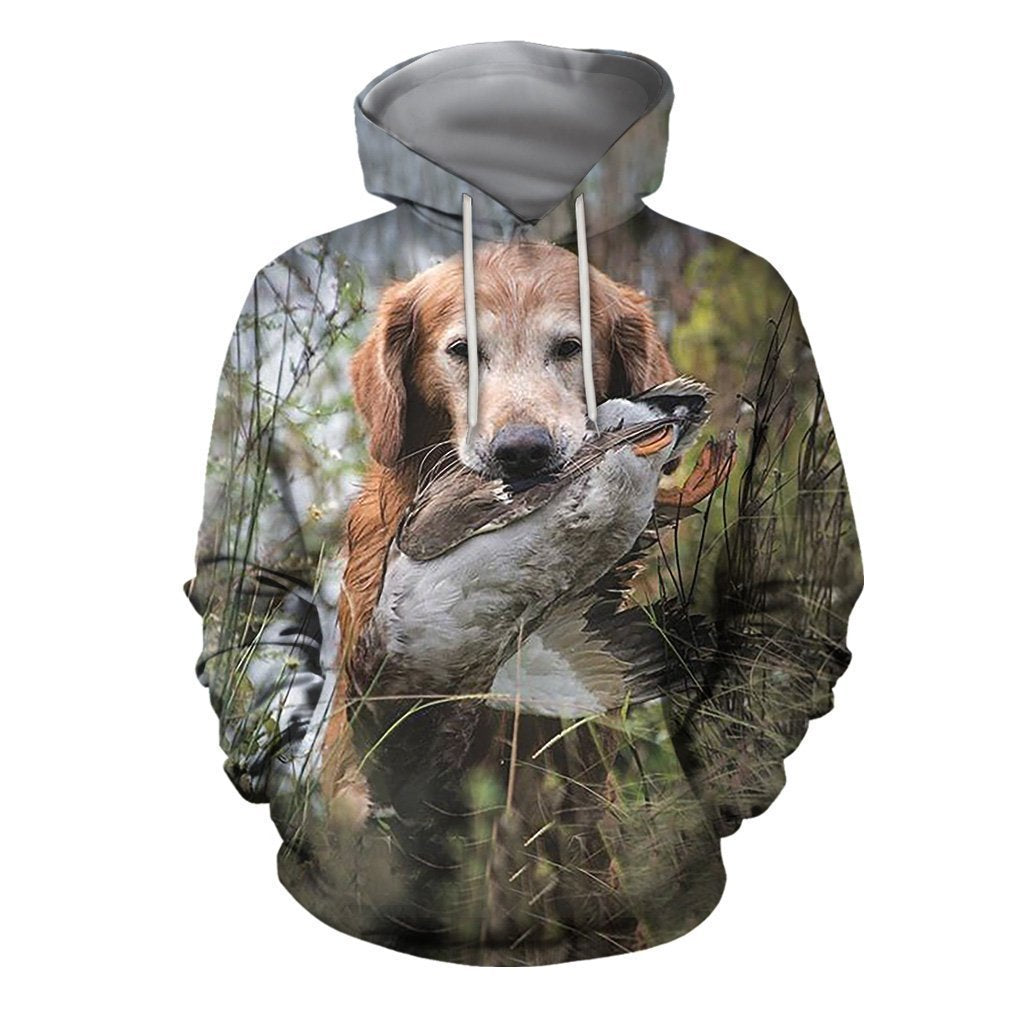All Over Print Hunting Dog Clothes-Apparel-HbArts-Hoodie-S-Vibe Cosy™