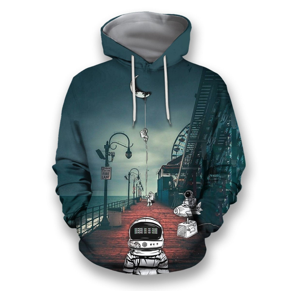 3D all over print astronauts demon on my mind-Apparel-HbArts-Hoodies-S-Vibe Cosy™