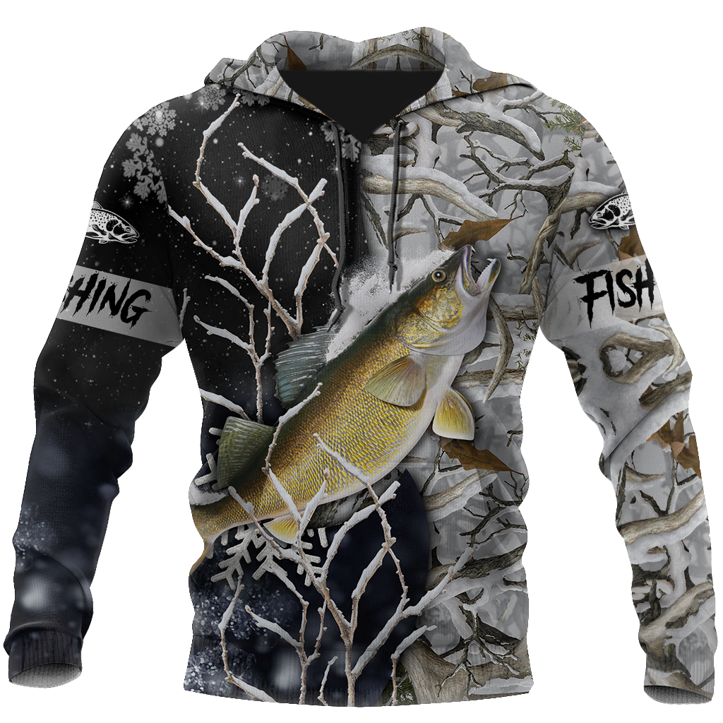 Walleye ice fishing gear shirt TR100301 - Amaze Style™-Apparel