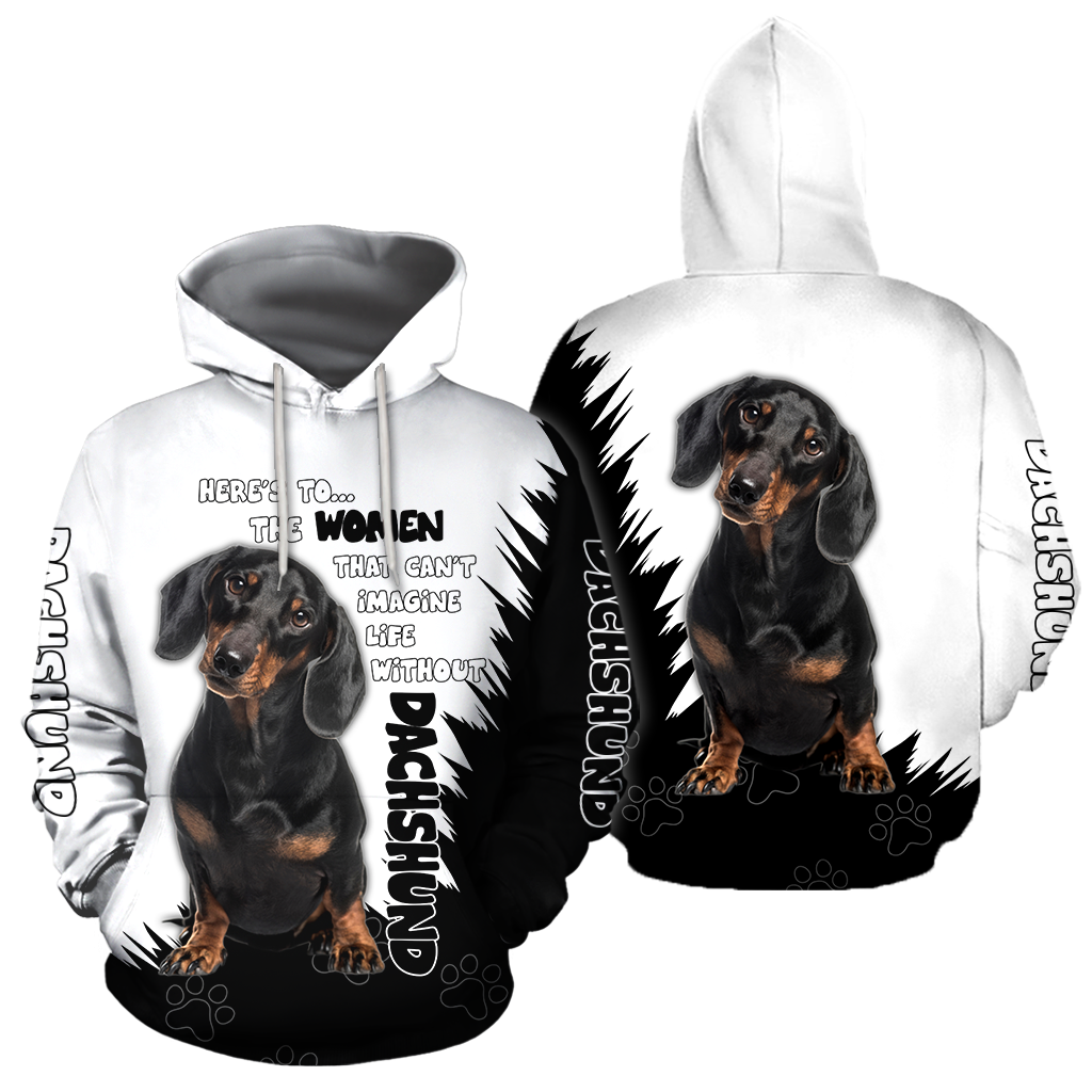 Dachshund Dog Lover 3D Full Printed Shirt For Men And Women Pi281209-Apparel-MP-Hoodie-S-Vibe Cosy™