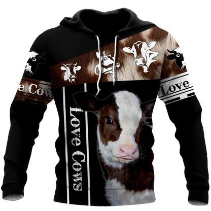 Love Cows - Happy Farm 3D All Over Printed Shirts