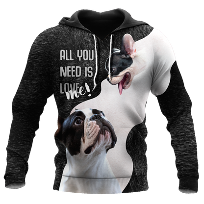 French bulldog 3D hoodie shirt for men and women Pi112018