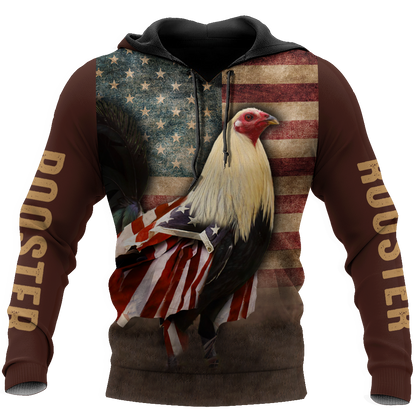 Premium Rooster 3D All Over Printed Unisex Shirts