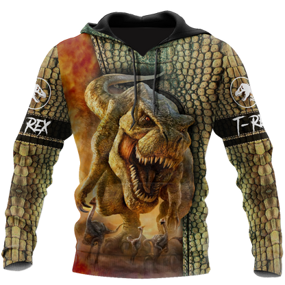 Dinosaur T-rex Skin 3D all over printed shirts