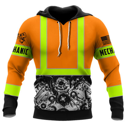 Mechanic Not For The Weak 3D All Over Printed Hoodie For Men and Women Pi10102004