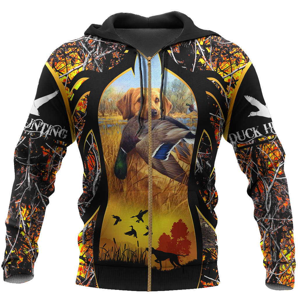 Mallard Duck Hunting 3D All Over Printed Shirts for Men and Women AM141102-Apparel-TT-Zipped Hoodie-S-Vibe Cosy™