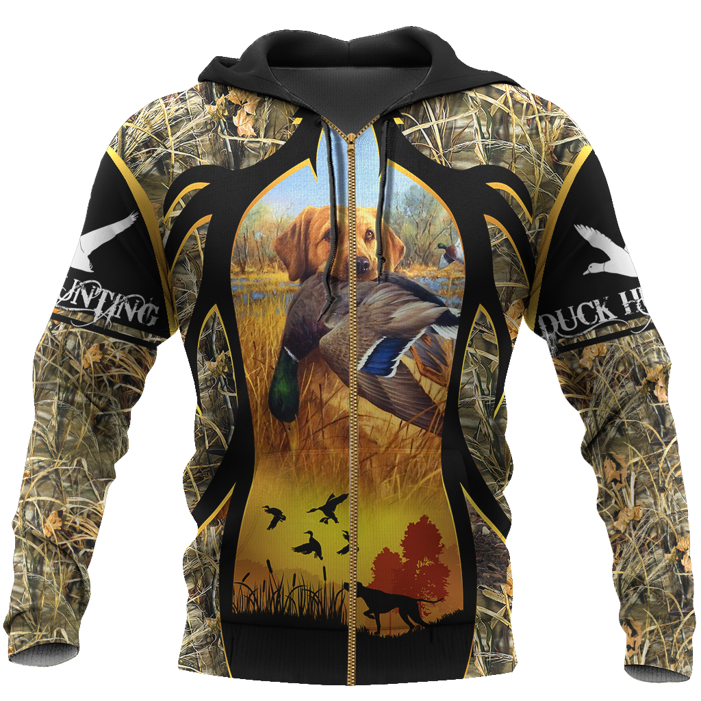 Mallard Duck Hunting 3D All Over Printed Shirts for Men and Women AM141101-Apparel-TT-Zipped Hoodie-S-Vibe Cosy™
