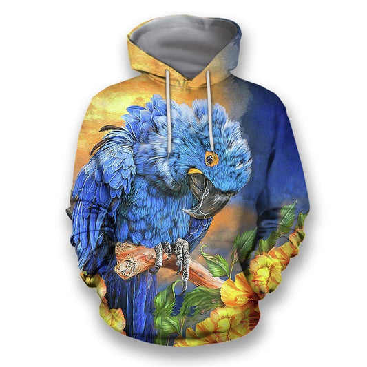 All Over Printed Parrots Shirts H401-Apparel-HbArts-Hoodies-S-Vibe Cosy™