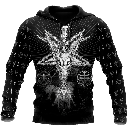 Satanic Tribal 3D All Over Printed Hoodie Shirts For Men And Women JJ25052001-Apparel-MP-Hoodie-S-Vibe Cosy™