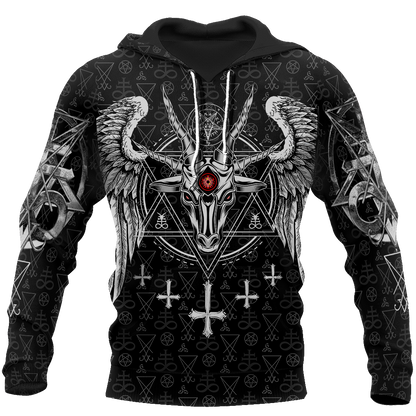 Satanic Devil 3D All Over Printed Hoodie JJ130201-Apparel-MP-Hoodie-S-Vibe Cosy™