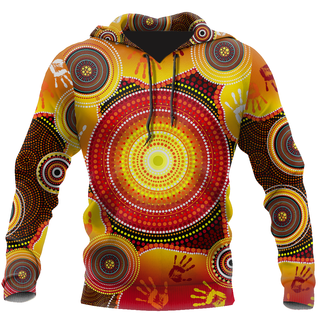 Aboriginal Indigenous Circle Dot Painting Shirt For Men And Women