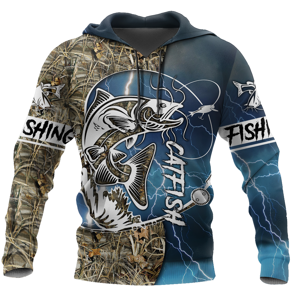 Catfish fishing 3d all over printed Shirts for men and women TR170100 - Amaze Style™-Apparel